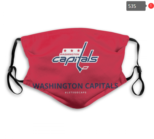 NHL Washington Capitals #1 Dust mask with filter->mlb dust mask->Sports Accessory